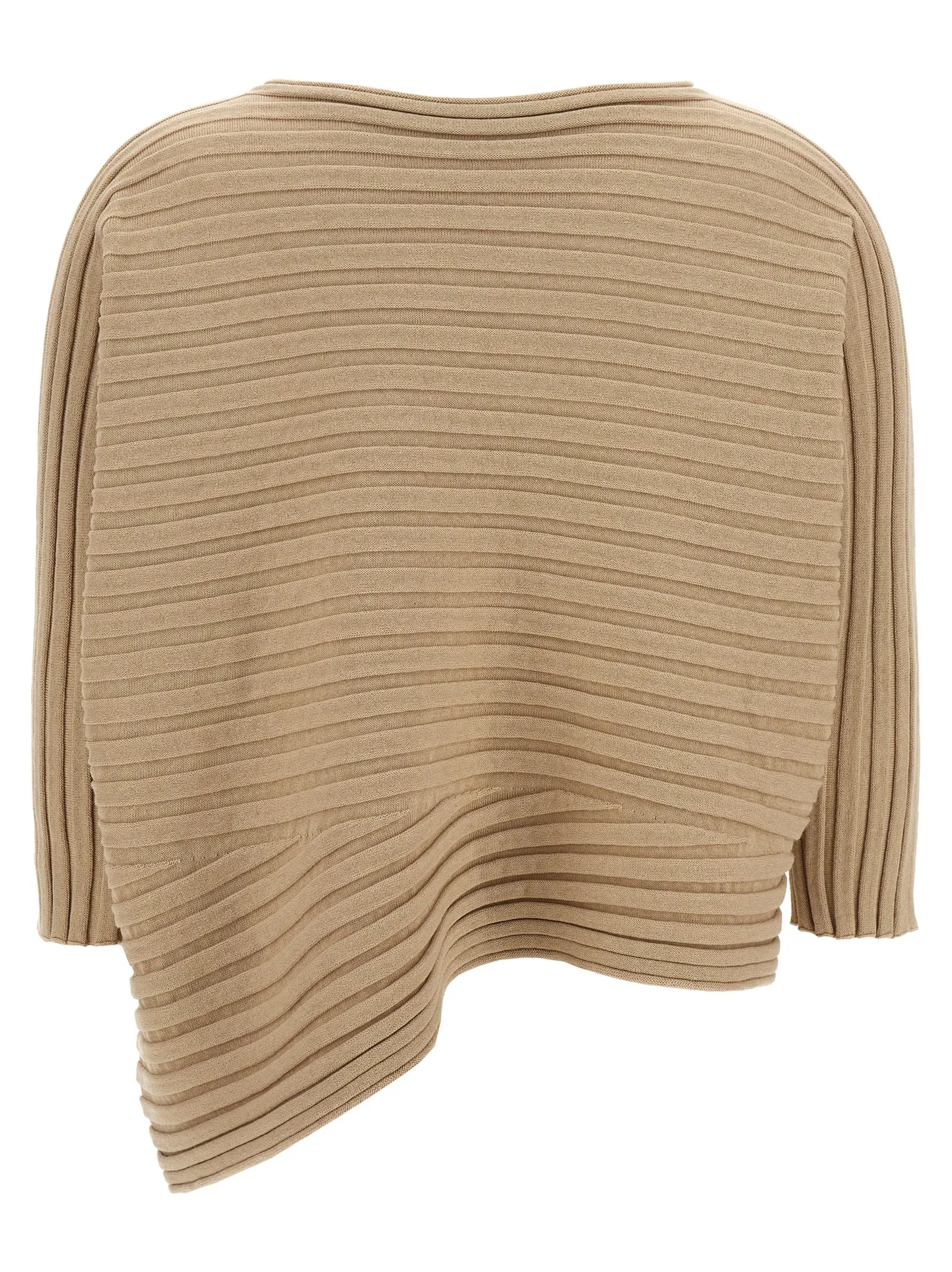 Cotton Cashmere Knit Tops Beige sold by Wanan Luxury product image thumbnail 2
