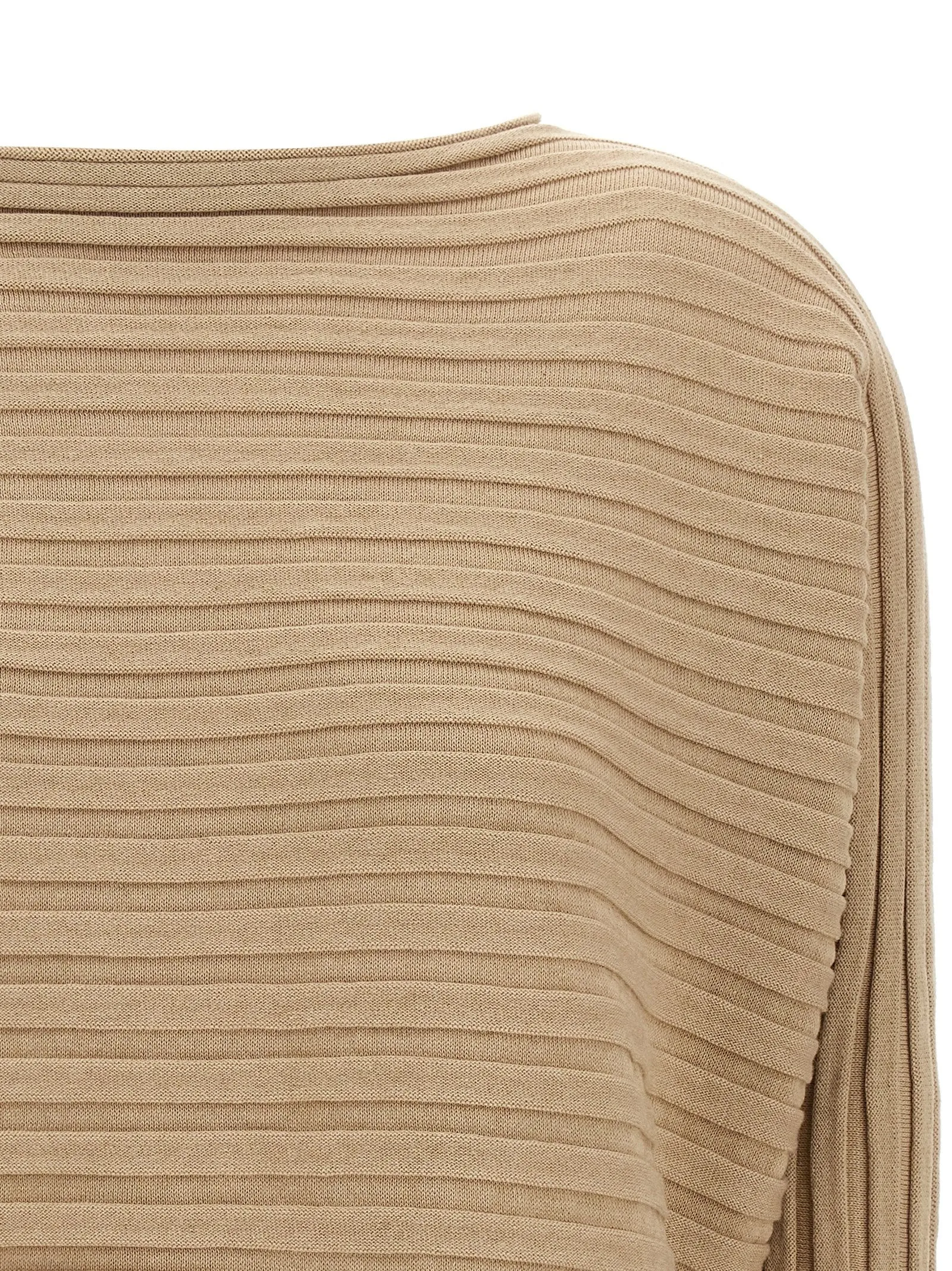 Cotton Cashmere Knit Tops Beige sold by Wanan Luxury product image thumbnail 3