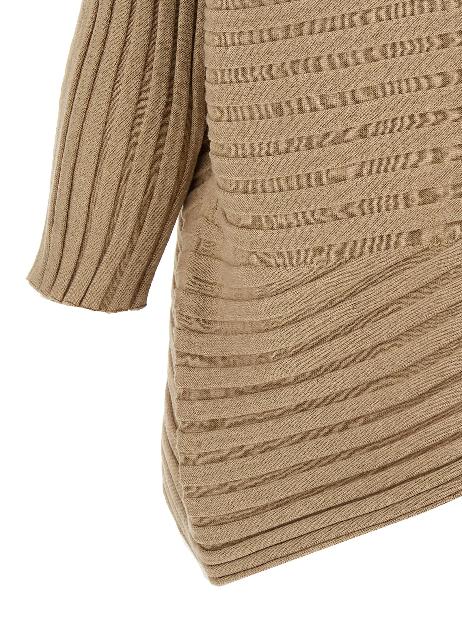 Cotton Cashmere Knit Tops Beige sold by Wanan Luxury product image thumbnail 4