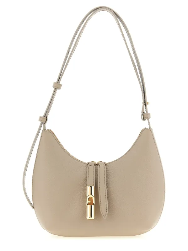 Furla Goccia Shoulder Bags Beige sold by Wanan Luxury