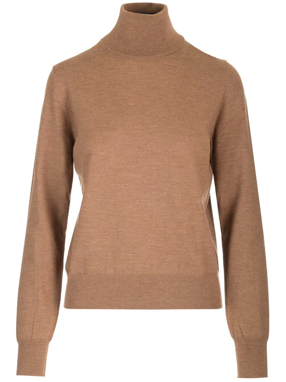 Wool And Cashmere Turtleneck Knitwear Brown sold by Wanan Luxury