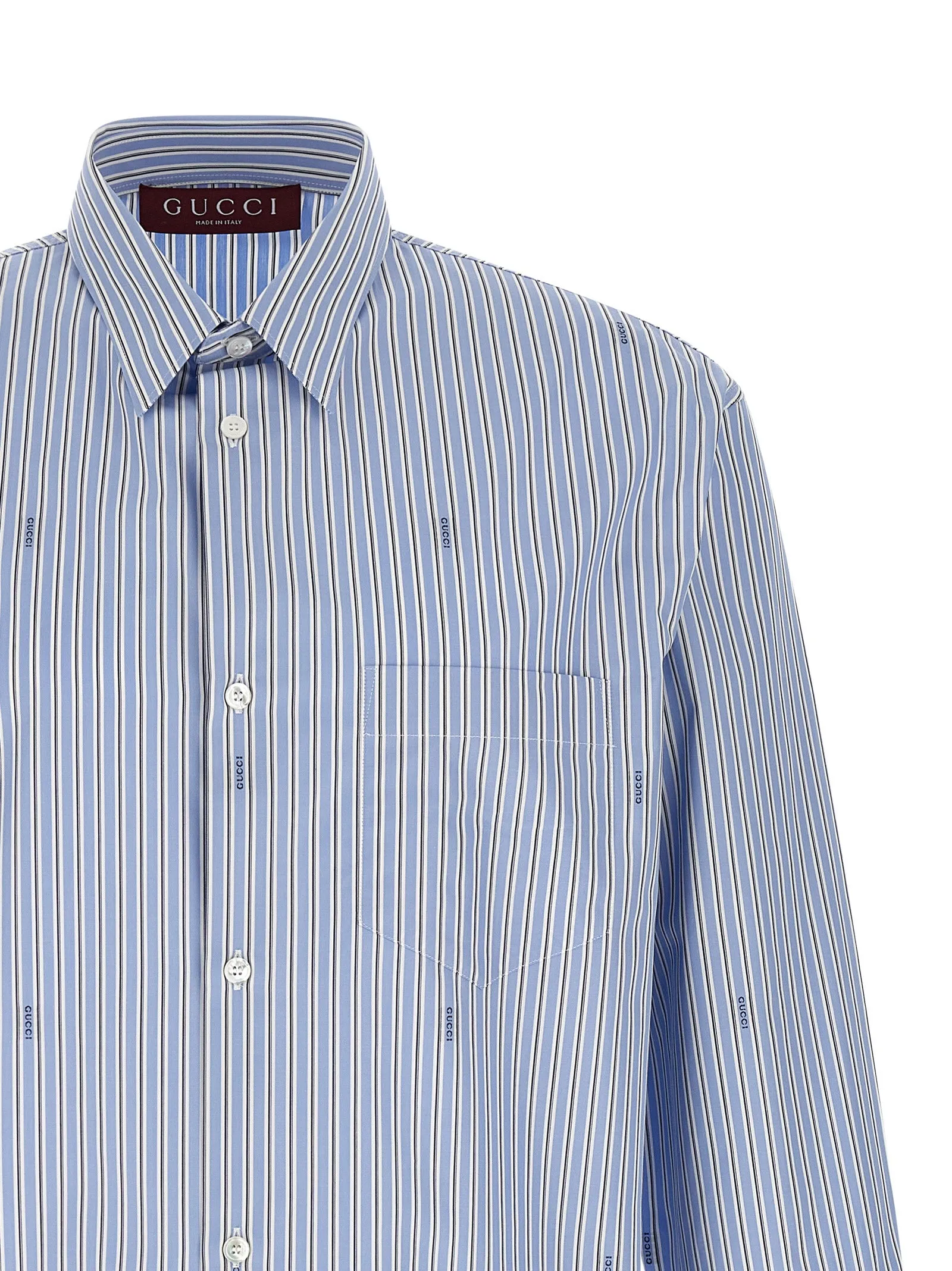Gucci Fil Coupé Shirt Shirt And Blouse Light Blue sold by Wanan Luxury product image thumbnail 3