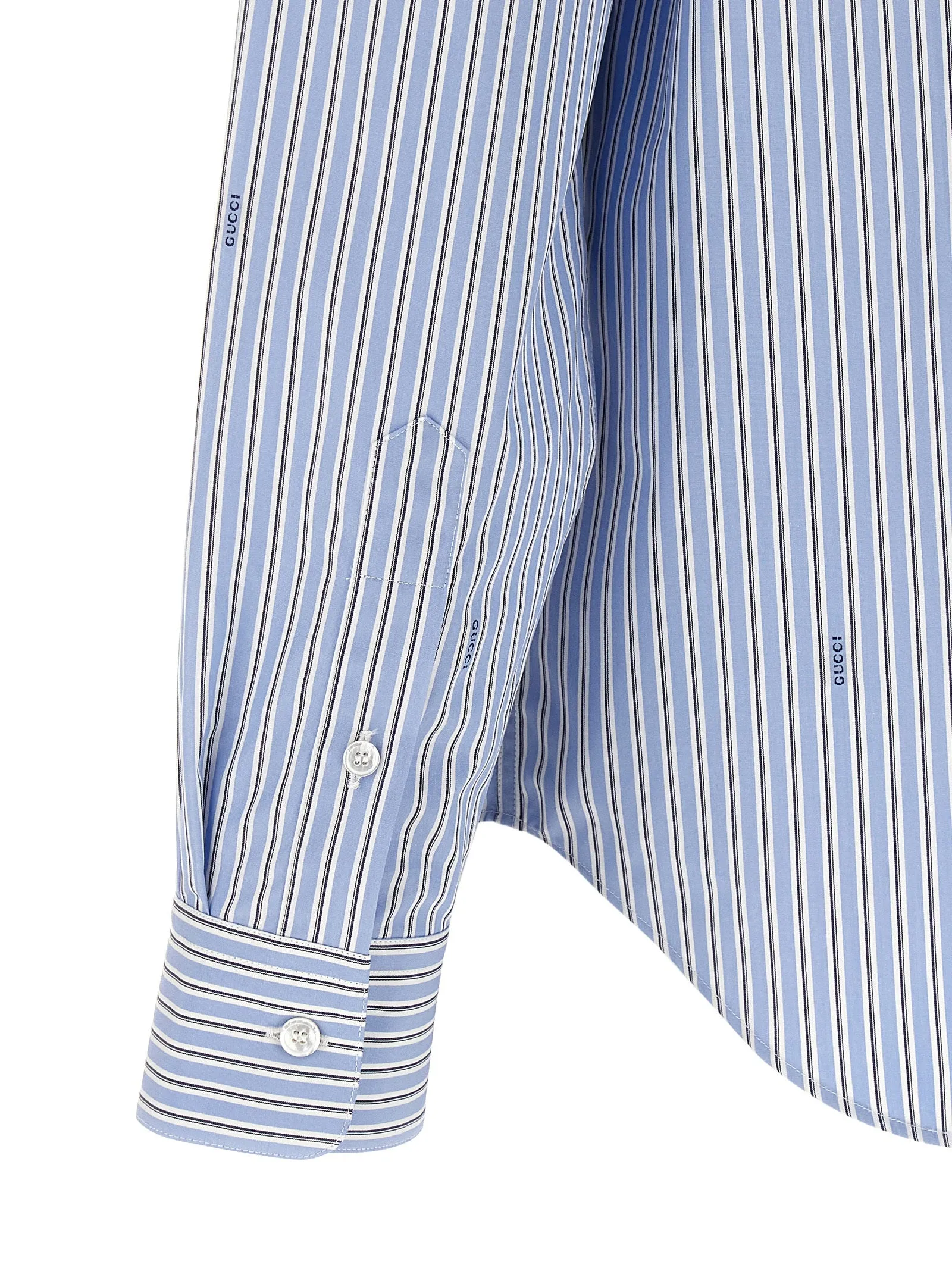 Gucci Fil Coupé Shirt Shirt And Blouse Light Blue sold by Wanan Luxury product image thumbnail 4