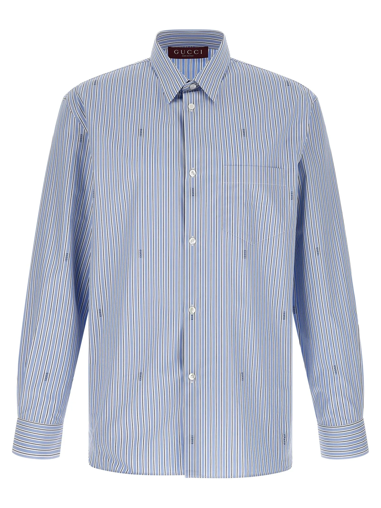 Gucci Fil Coupé Shirt Shirt And Blouse Light Blue sold by Wanan Luxury