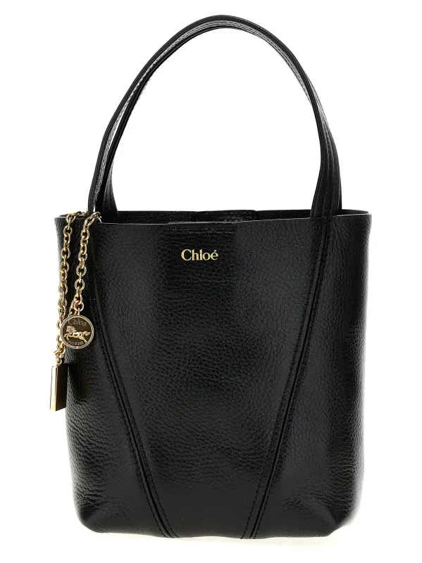 Chloé Spin Hand Bags Black sold by Wanan Luxury