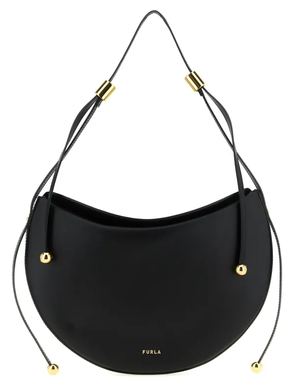 Furla Moonstone Shoulder Bags Black sold by Wanan Luxury