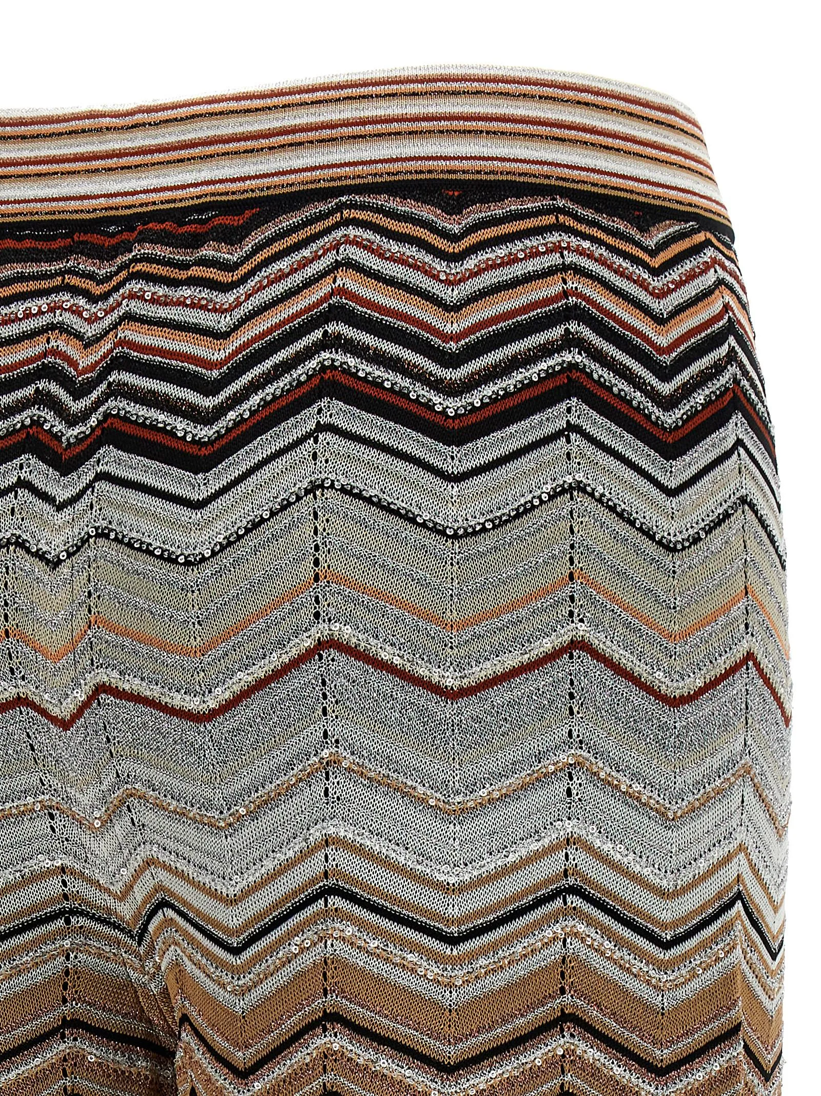 Chevron Lamé Pants Multicolor sold by Wanan Luxury product image thumbnail 4