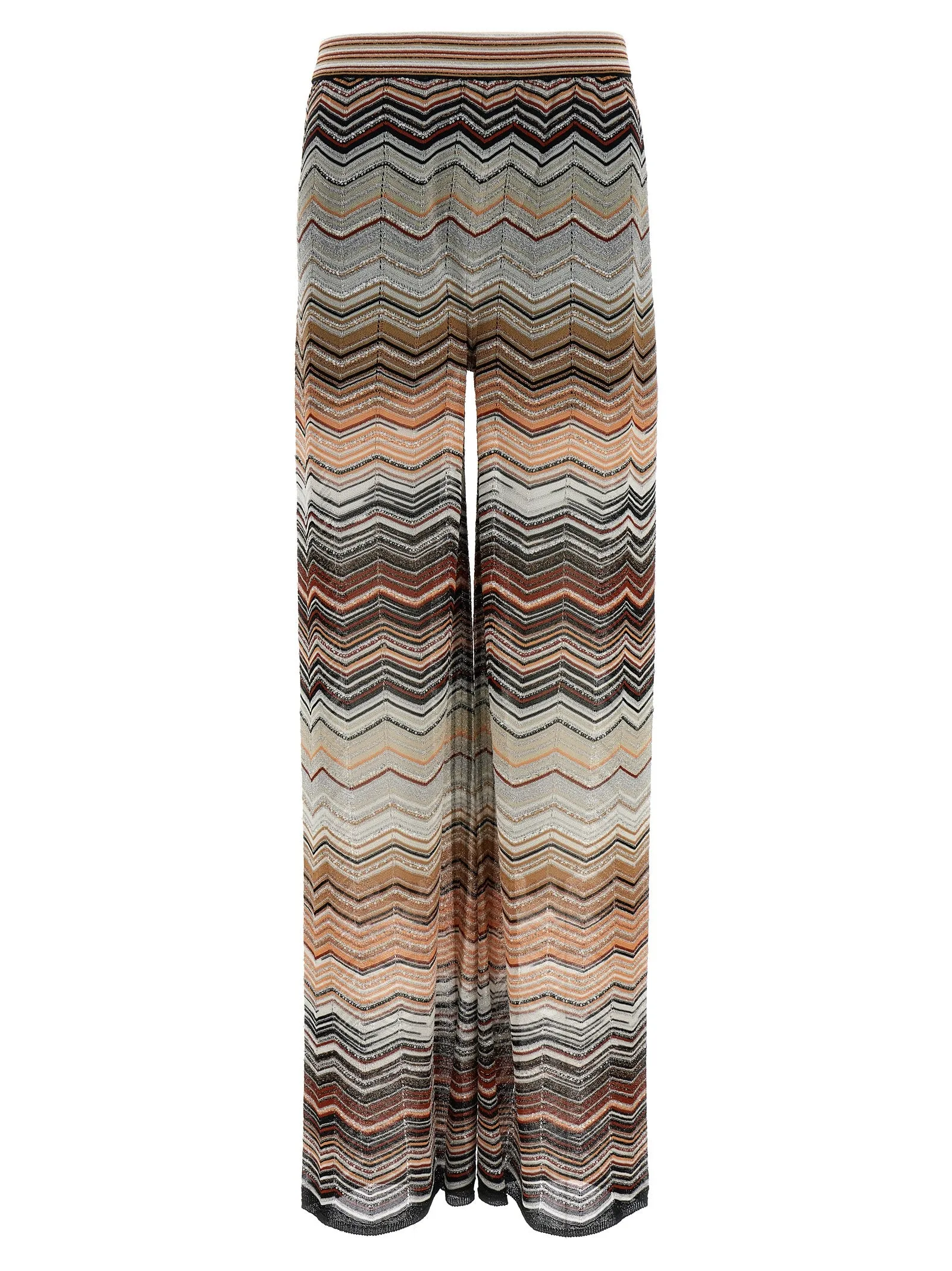 Chevron Lamé Pants Multicolor sold by Wanan Luxury
