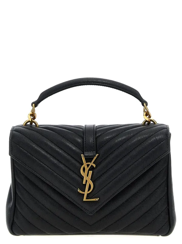 College Crossbody Bags Black made by Yves Saint Laurent