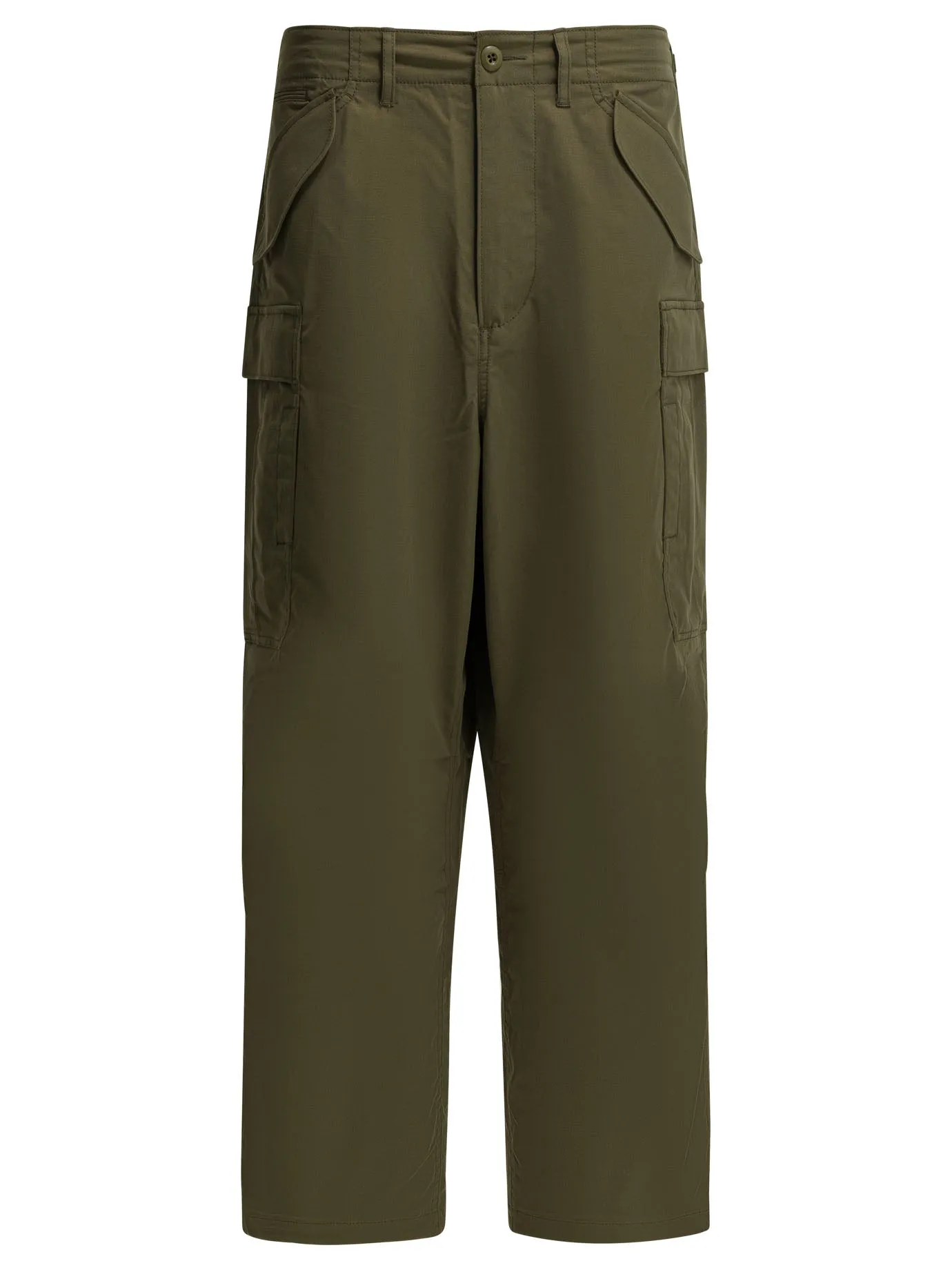 Wide-Leg Cargo Pants Trousers Green sold by Wanan Luxury