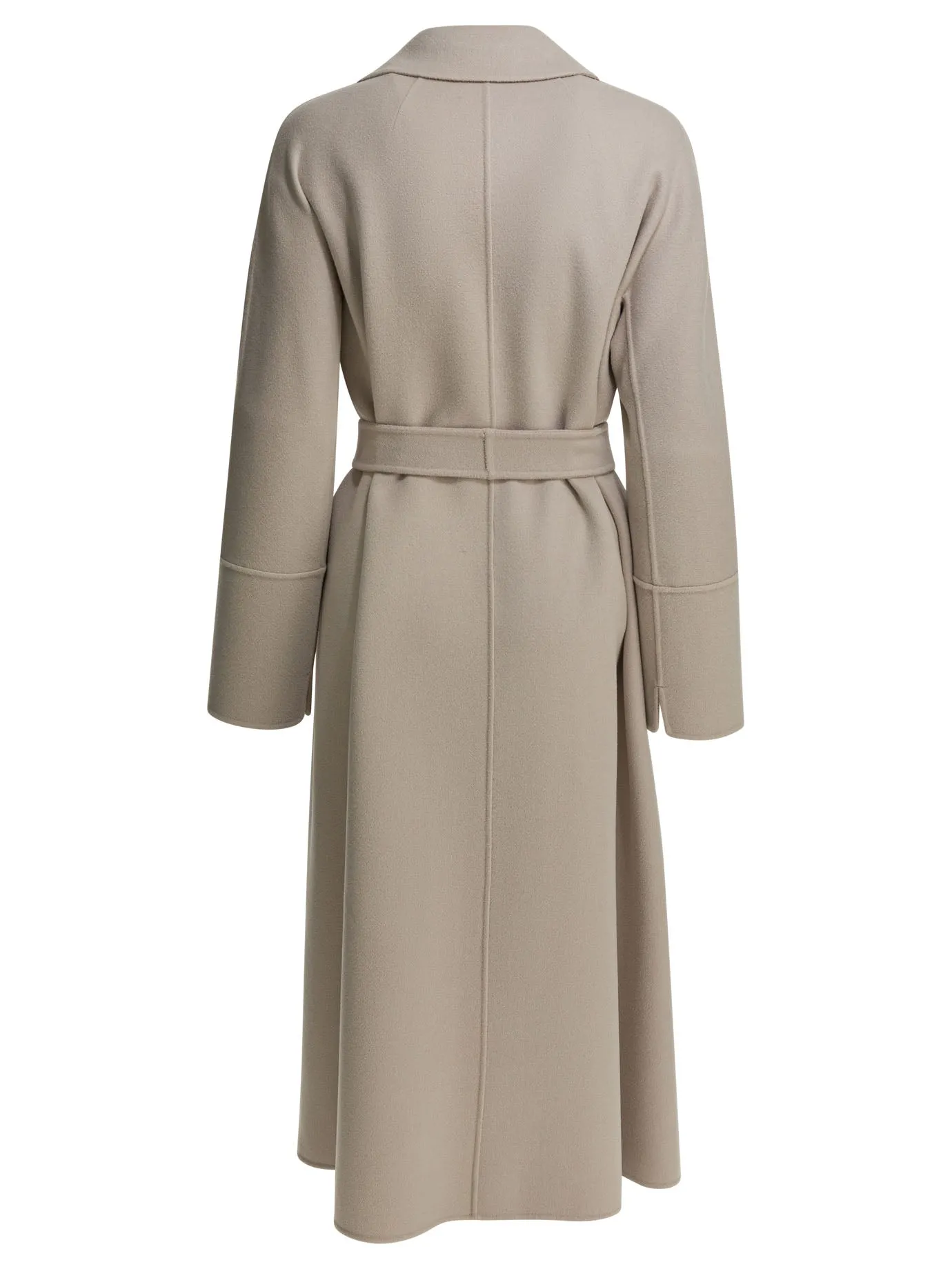 Wool-Blend Long Coat Jackets And Coats Beige sold by Wanan Luxury product image thumbnail 2