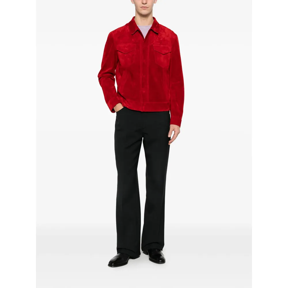 Leather Outerwears Red sold by Wanan Luxury product image thumbnail 5