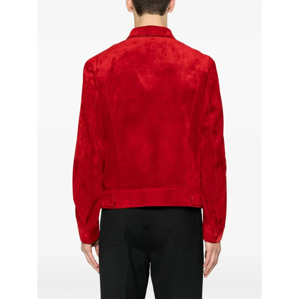 Leather Outerwears Red sold by Wanan Luxury product image thumbnail 2