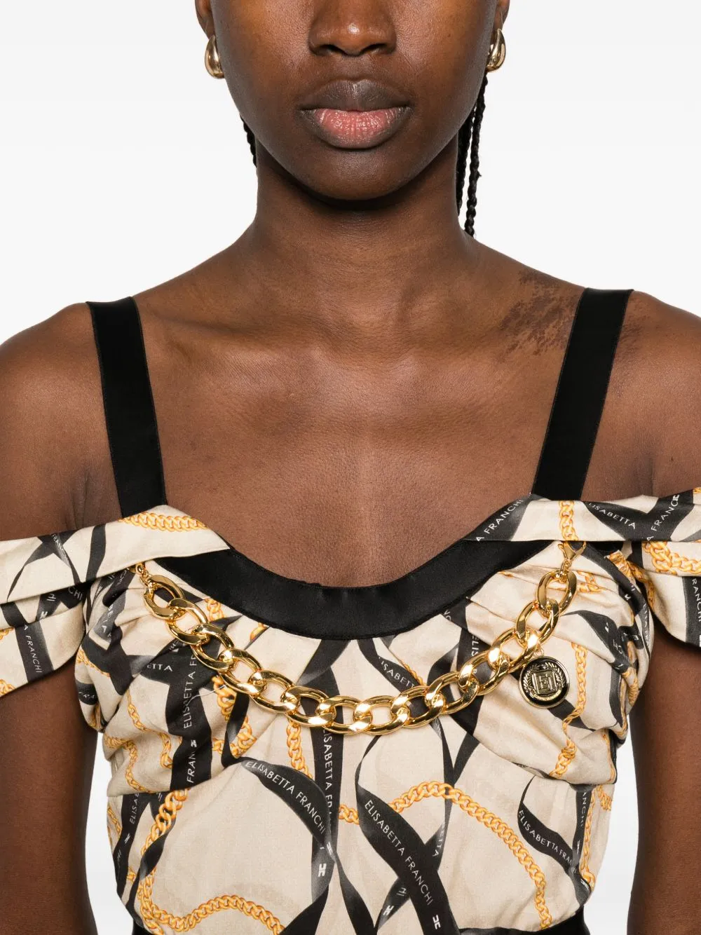 Printed Cotton Midi Dress sold by Wanan Luxury product image thumbnail 4