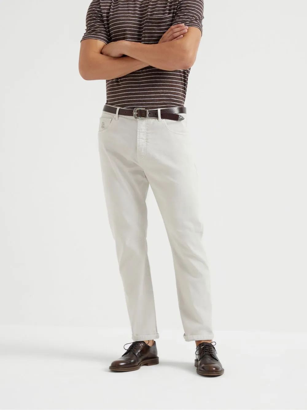 Denim Leisure Fit Trousers sold by Wanan Luxury product image thumbnail 3