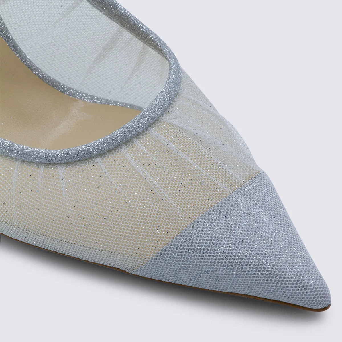 With Heel Ivory/Silver sold by Wanan Luxury product image thumbnail 4