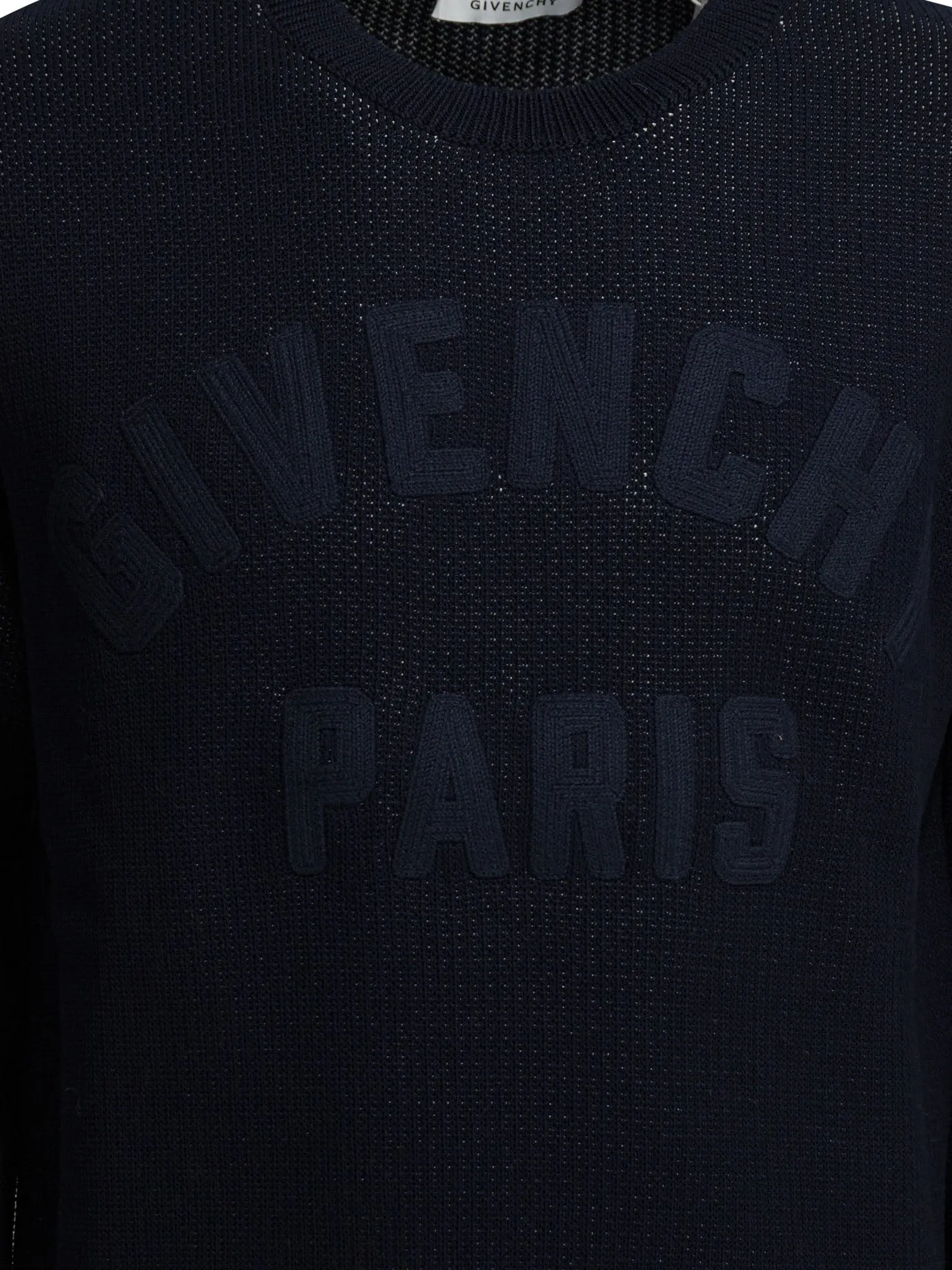 Sweater With Embroidered Logo Knitwear Blue sold by Wanan Luxury product image thumbnail 3