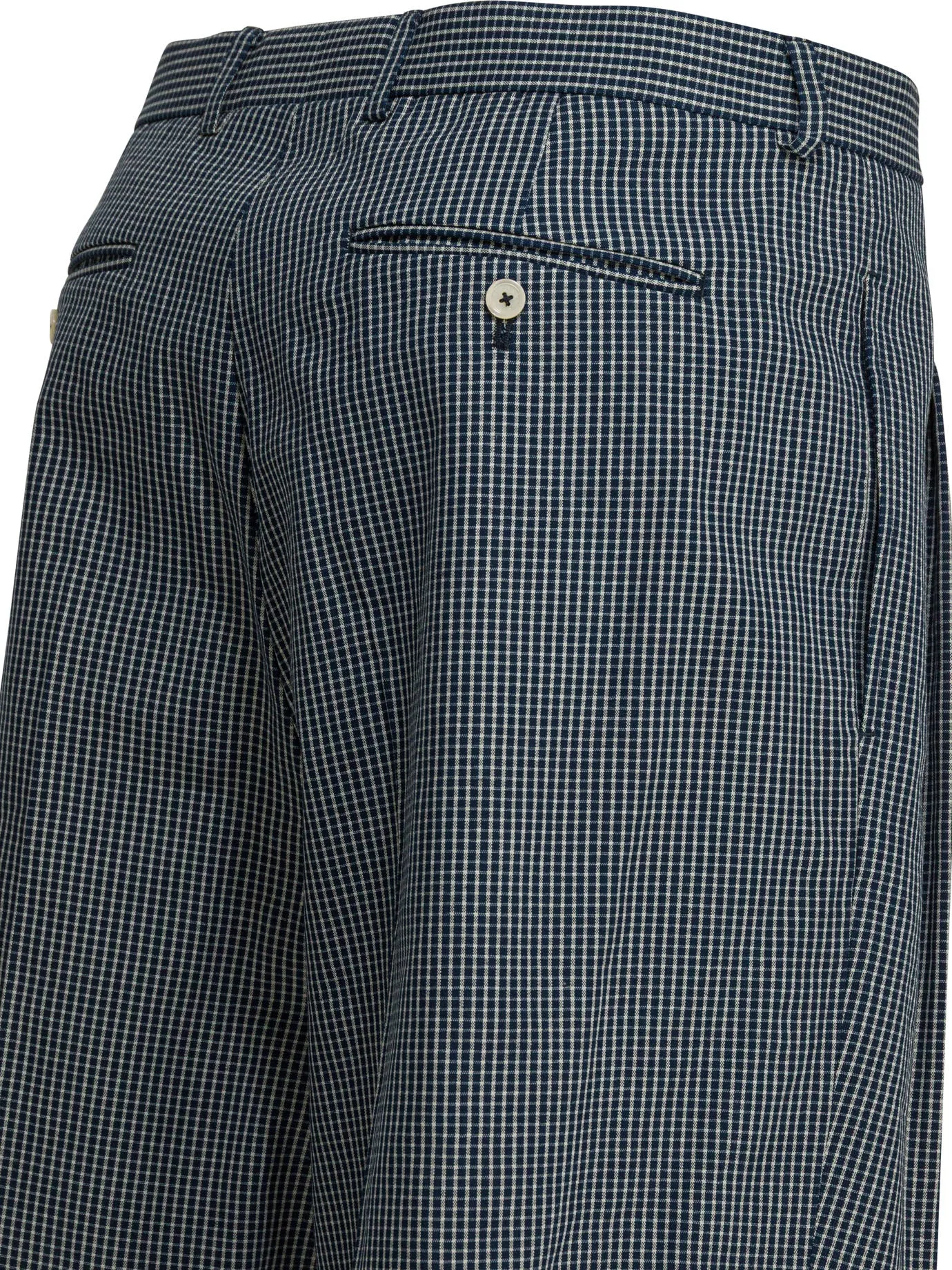 Formal Plaid Shorts Blue sold by Wanan Luxury product image thumbnail 4