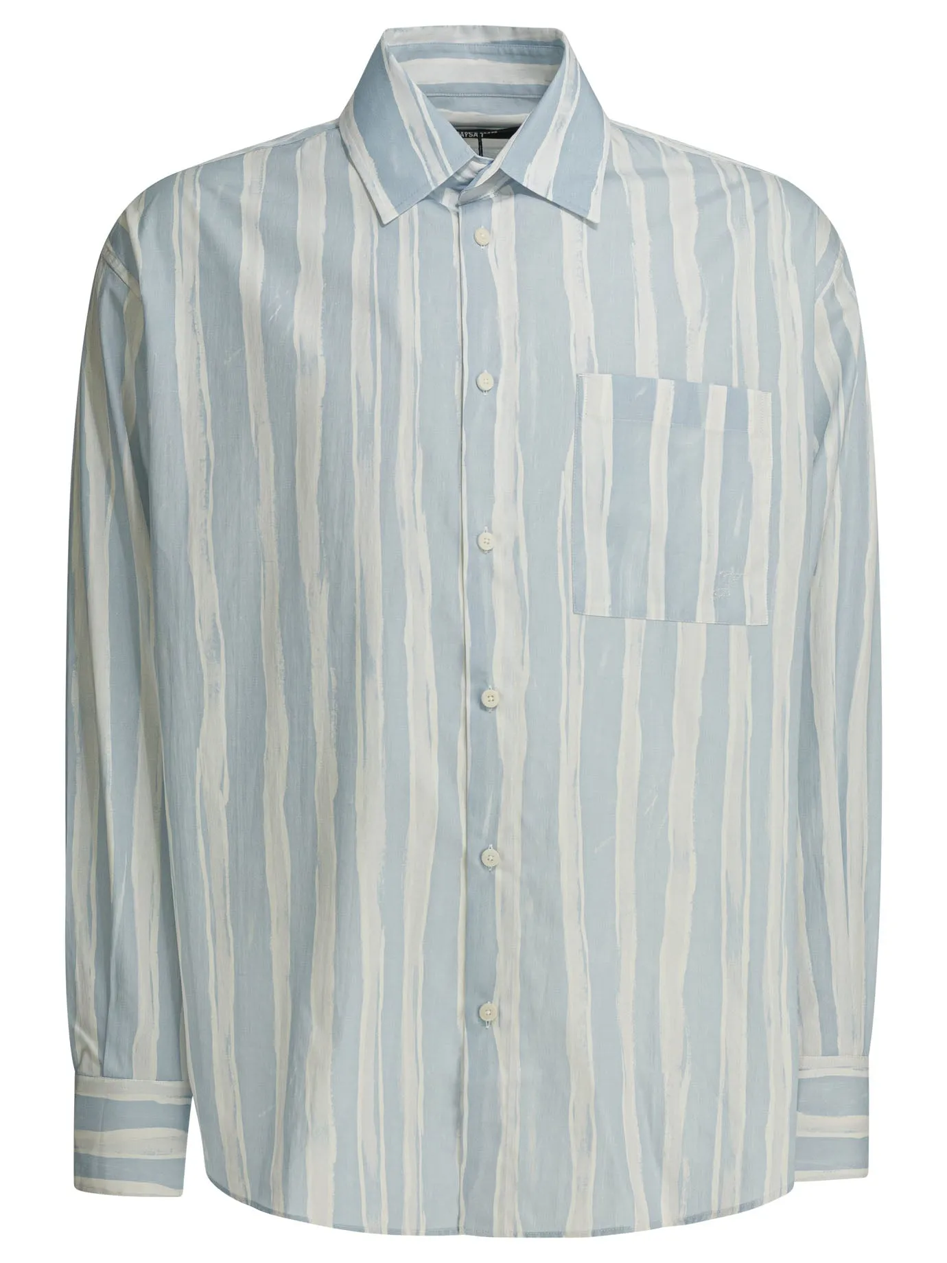 Striped Cotton Shirt Shirts Blue sold by Wanan Luxury