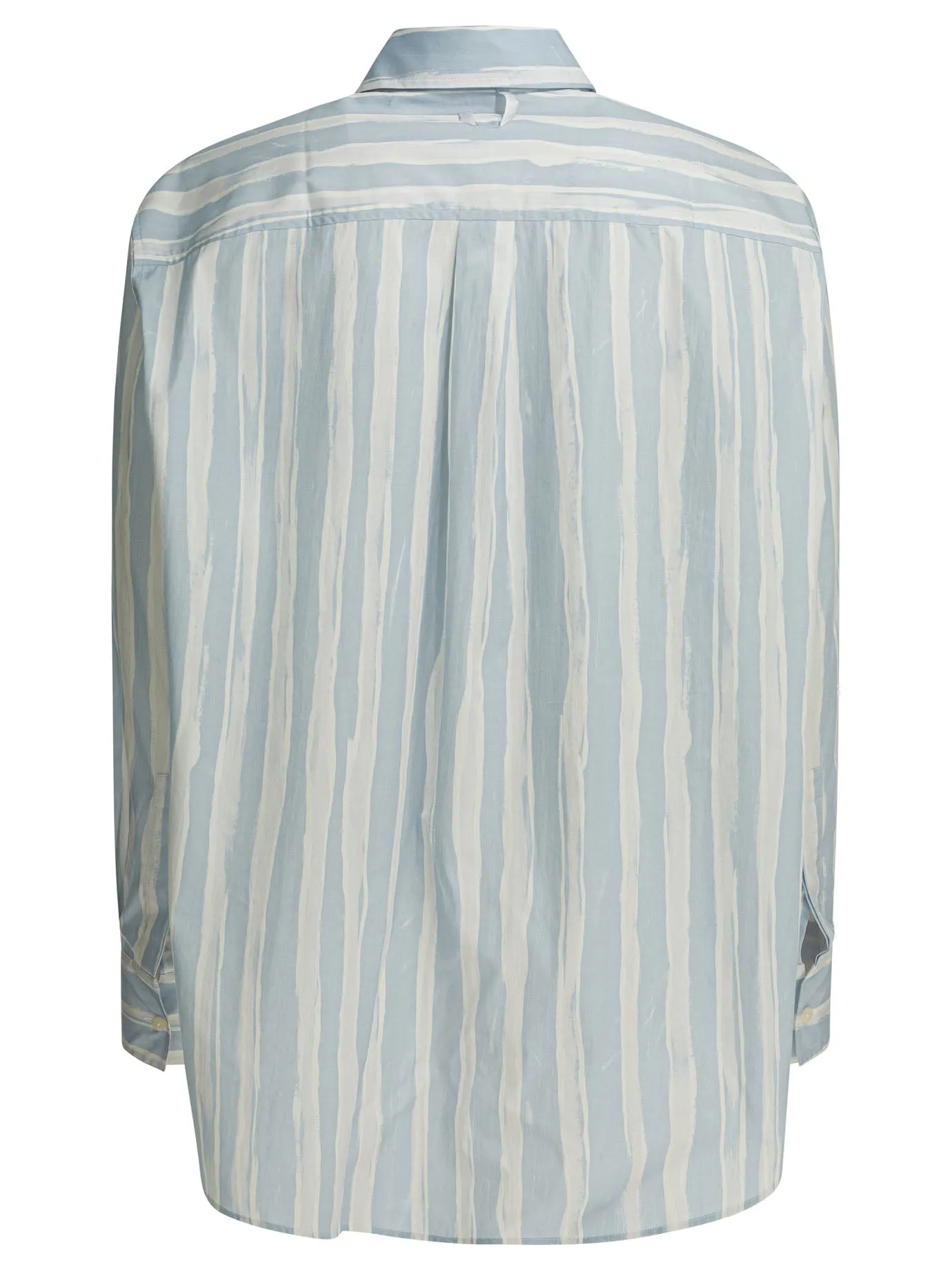 Striped Cotton Shirt Shirts Blue sold by Wanan Luxury product image thumbnail 2