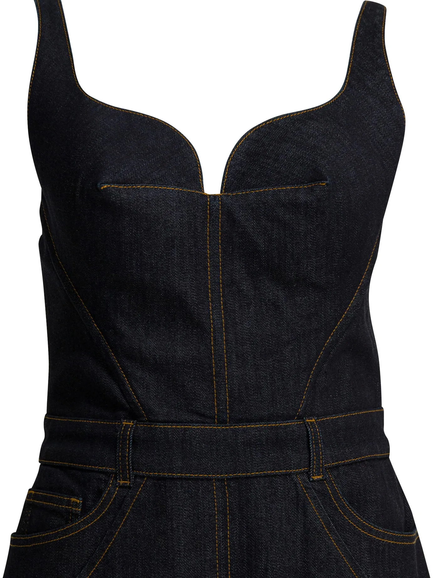 Sheath Dress In Raw Denim Dresses Blue sold by Wanan Luxury product image thumbnail 3