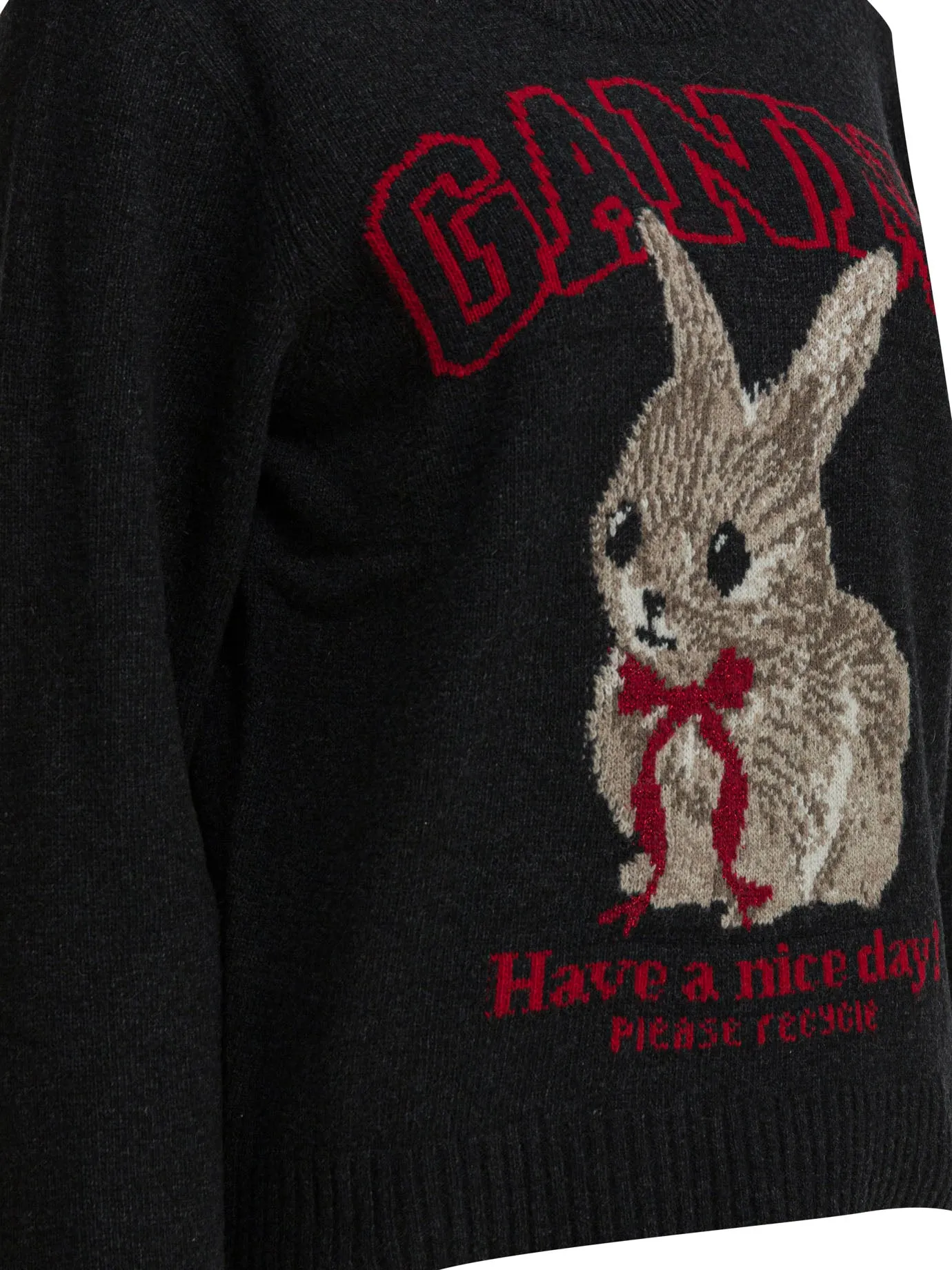 Wool Sweater With Print Knitwear Black sold by Wanan Luxury product image thumbnail 4