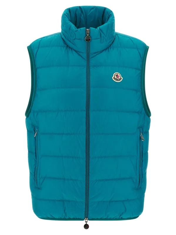 Rocoque Gilet Light Blue made by Moncler