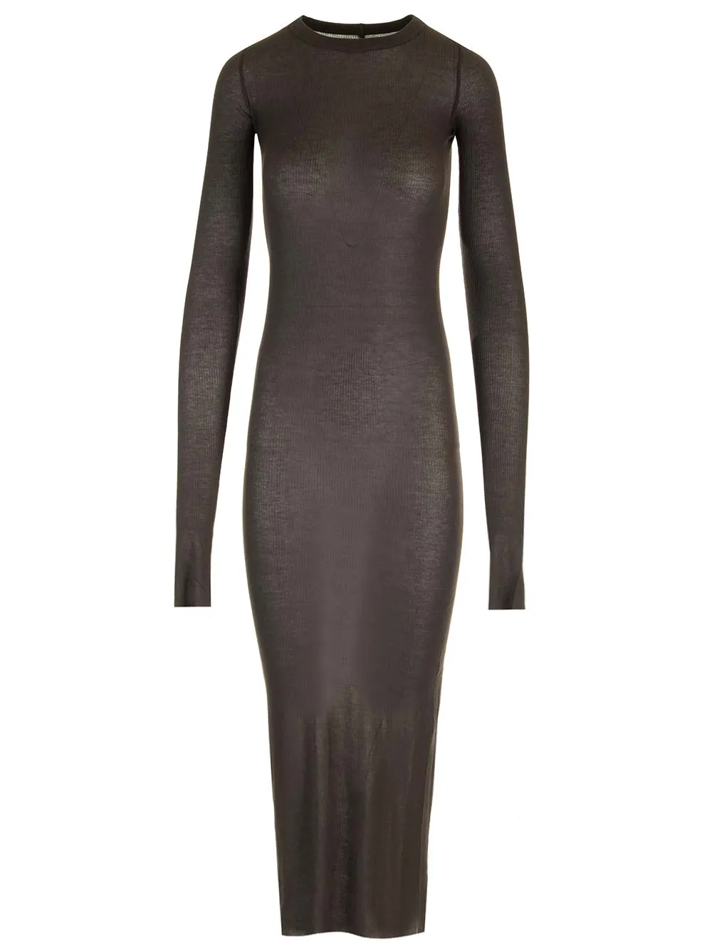 Fitted Jersey Dress Dresses Brown sold by Wanan Luxury