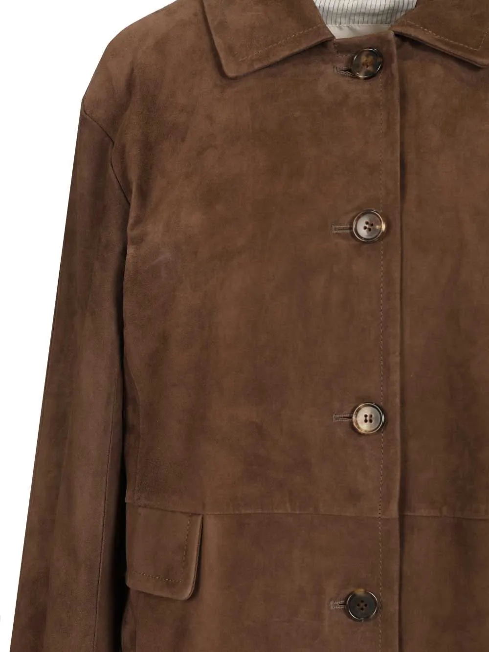 Suede Jacket Jackets Brown sold by Wanan Luxury product image thumbnail 4