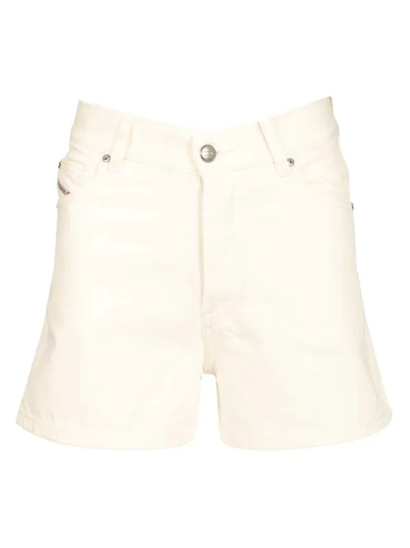 White Cotton Denim Shorts Trousers White sold by Wanan Luxury