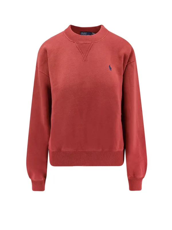 Cotton Blend Sweater With Embroidered Logo On The Front made by Polo by Ralph Lauren