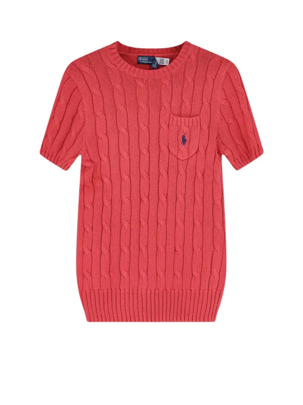 Cotton Sweater With Contrasting Embroidered Logo sold by Wanan Luxury