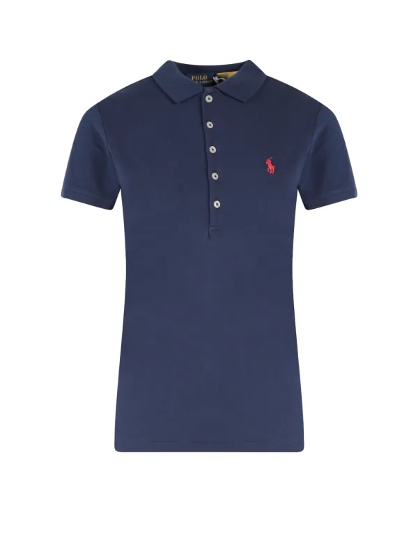 Cotton Blend Polo Shirt With Embroidered Logo sold by Wanan Luxury