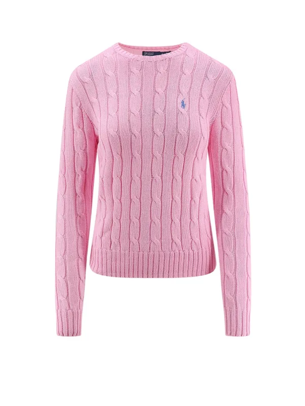 Cotton Sweater With Embroidered Logo On The Front sold by Wanan Luxury