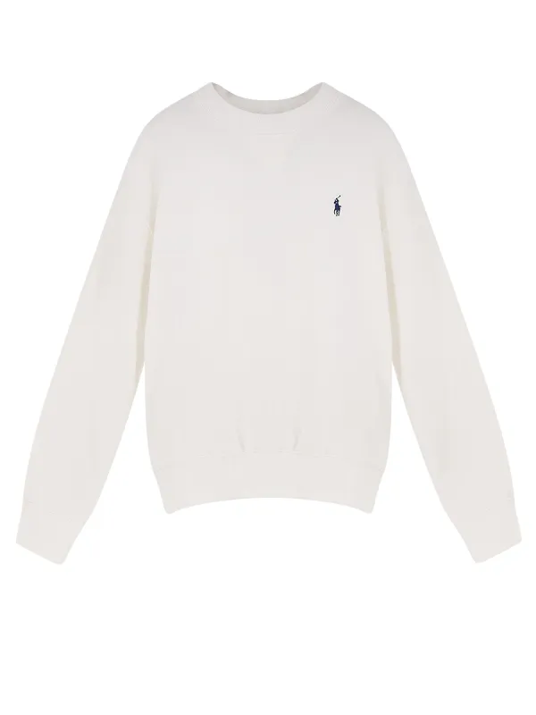 Cotton Blend Sweater With Embroidered Logo On The Front sold by Wanan Luxury