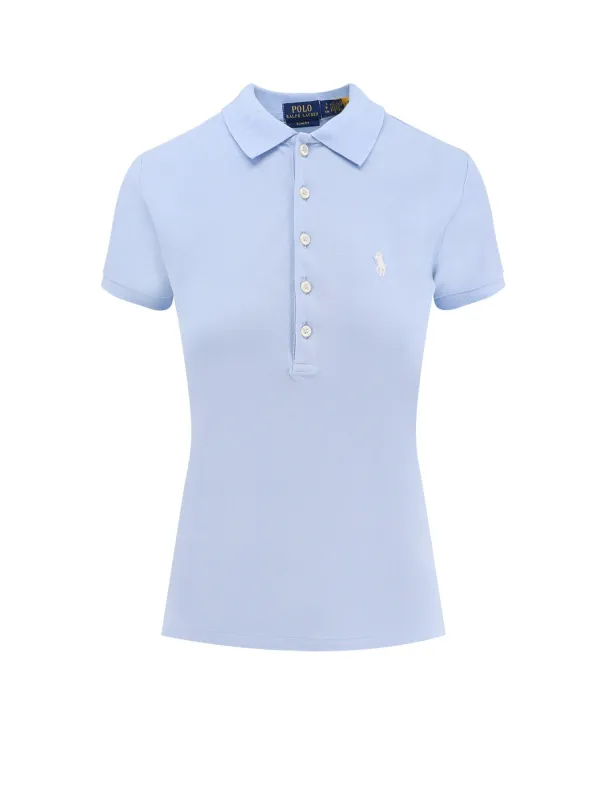Cotton Blend Polo With Embroidered Logo sold by Wanan Luxury