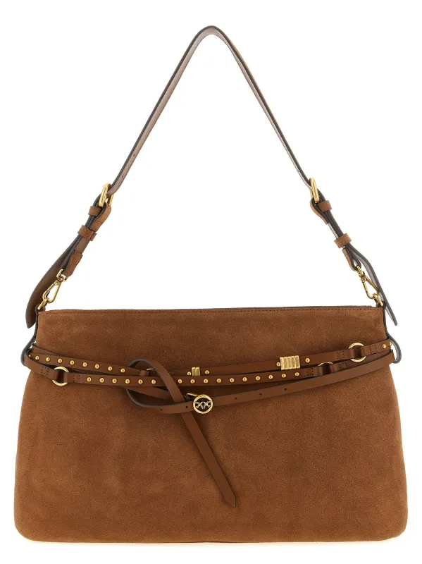 Belt Shoulder Bags Brown made by Pinko