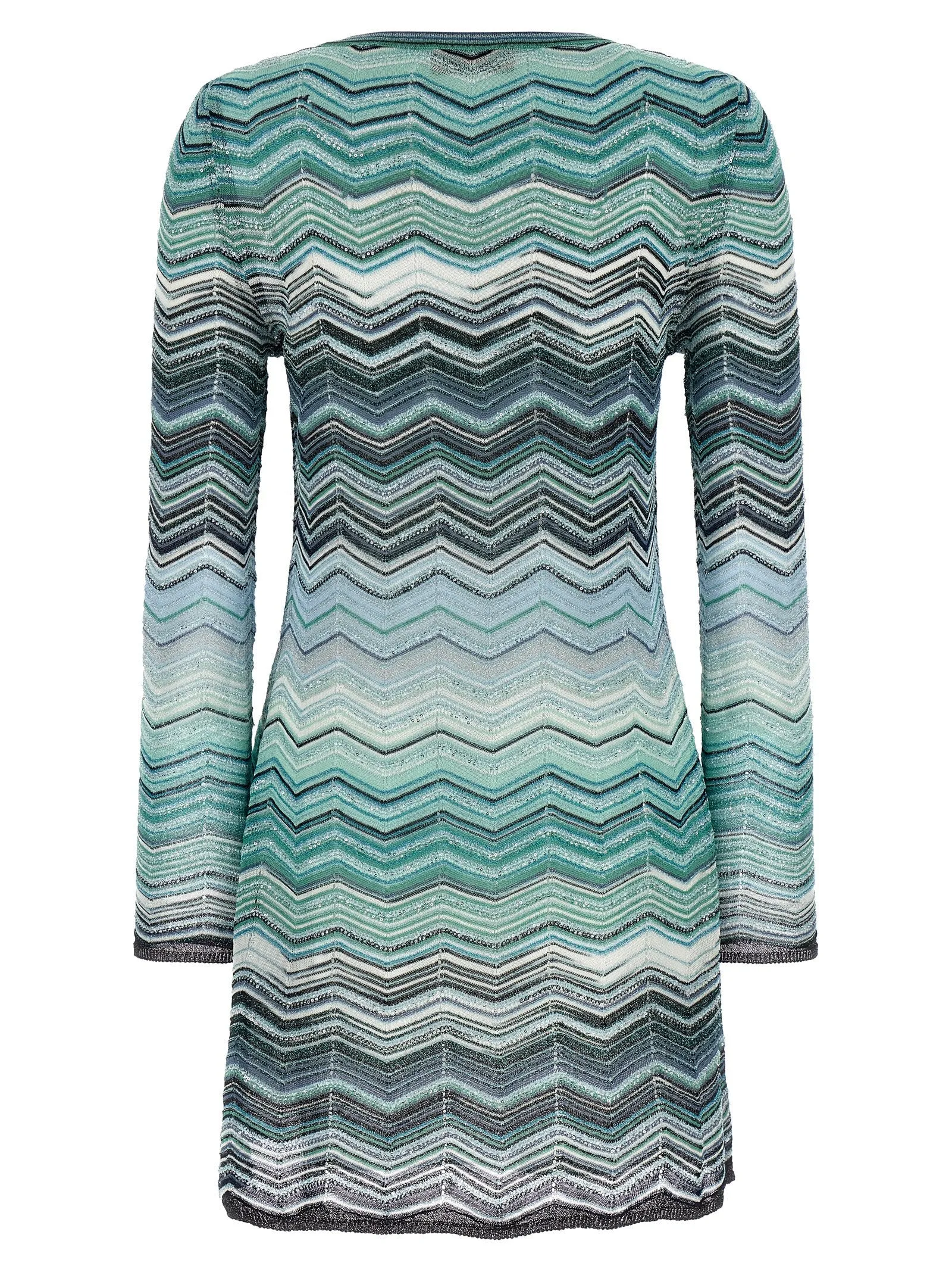 Chevron Lamé Dress Dresses Green sold by Wanan Luxury product image thumbnail 2
