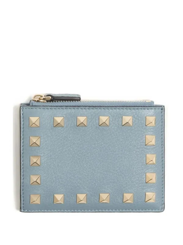 Rockstud Leather Coin Purse sold by Wanan Luxury