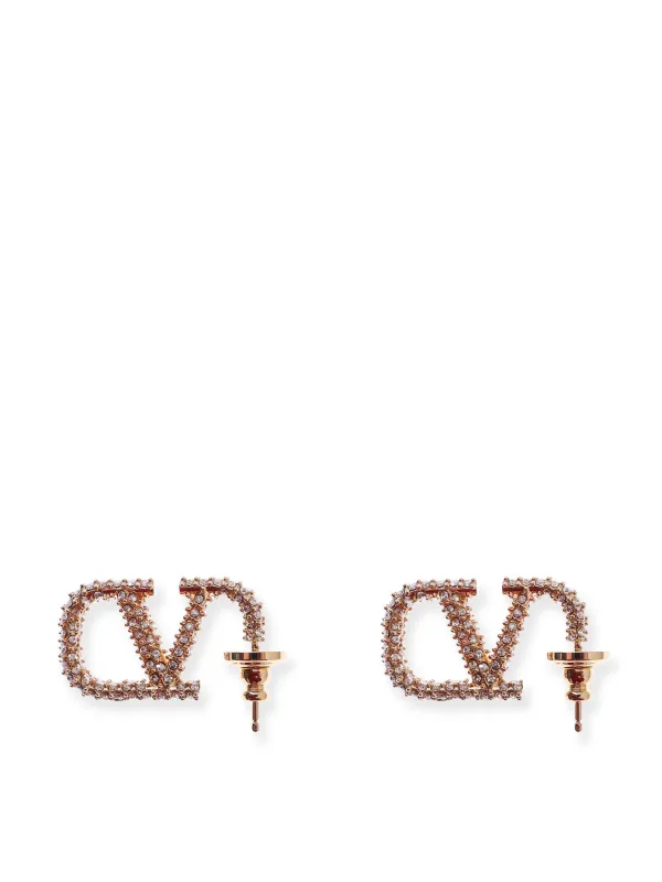 Vlogo Signature Earrings With Swarovski® Crystals sold by Wanan Luxury