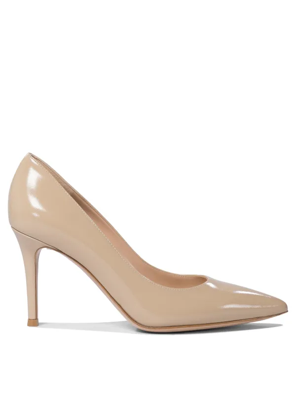 Gianvito 85 Mm Heeled Shoes Beige sold by Wanan Luxury