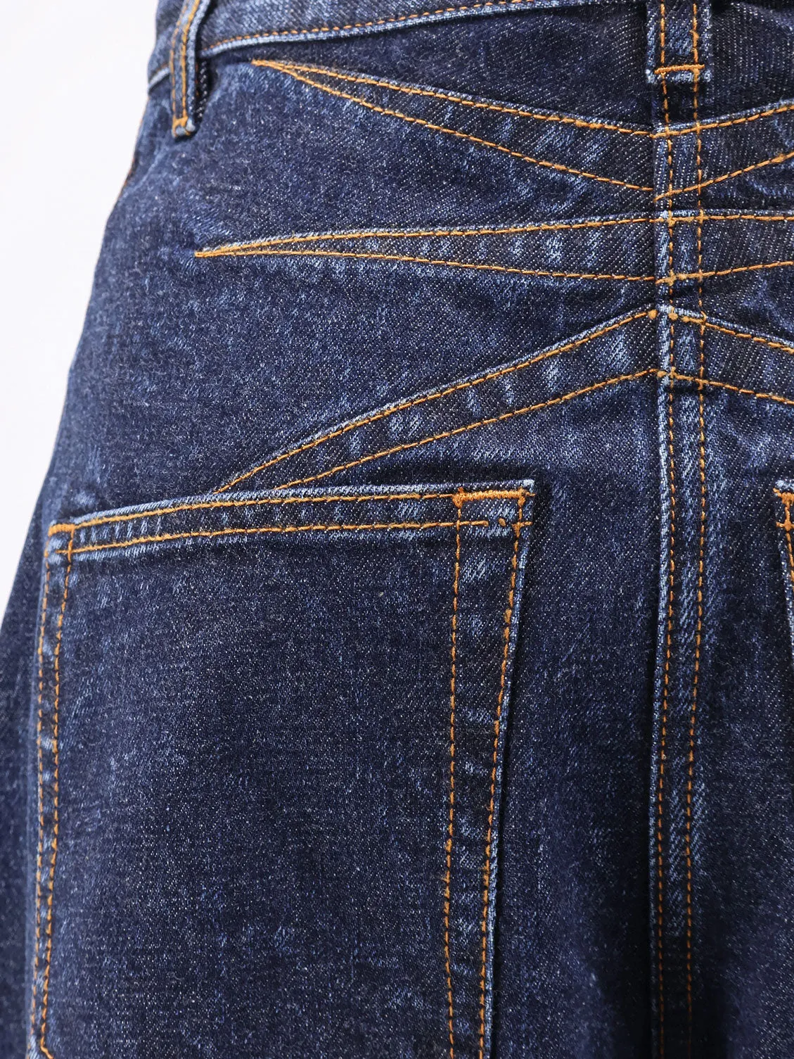 Round Blue Denim Jeans sold by Wanan Luxury product image thumbnail 3