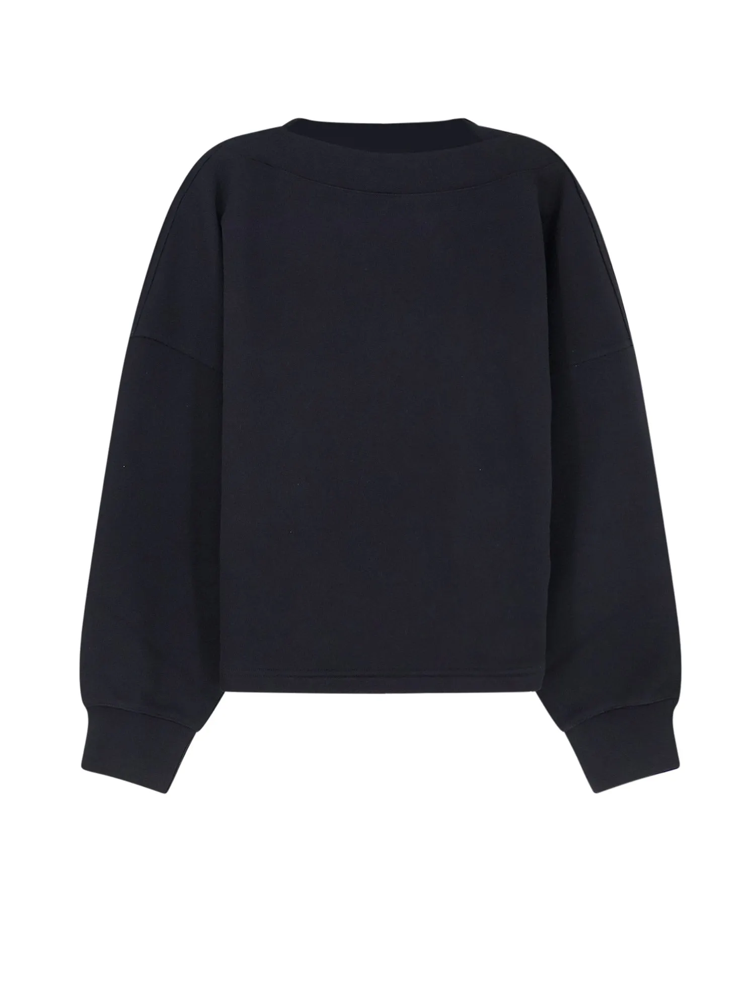 Boatneck Cotton Sweatshirt sold by Wanan Luxury