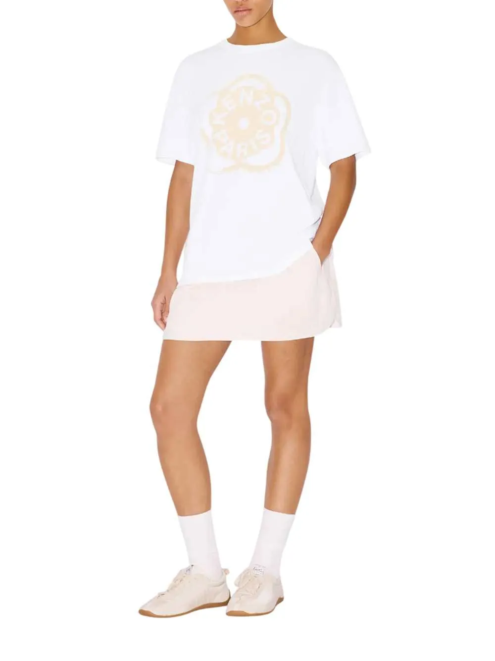 Loose-Fitting Cotton T-Shirt "Boke Flower 2.0" sold by Wanan Luxury product image thumbnail 3