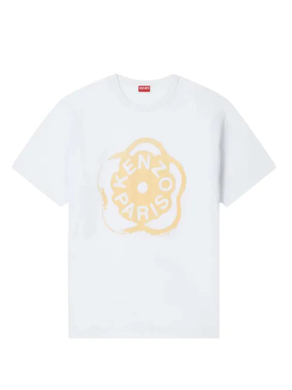Loose-Fitting Cotton T-Shirt "Boke Flower 2.0" sold by Wanan Luxury