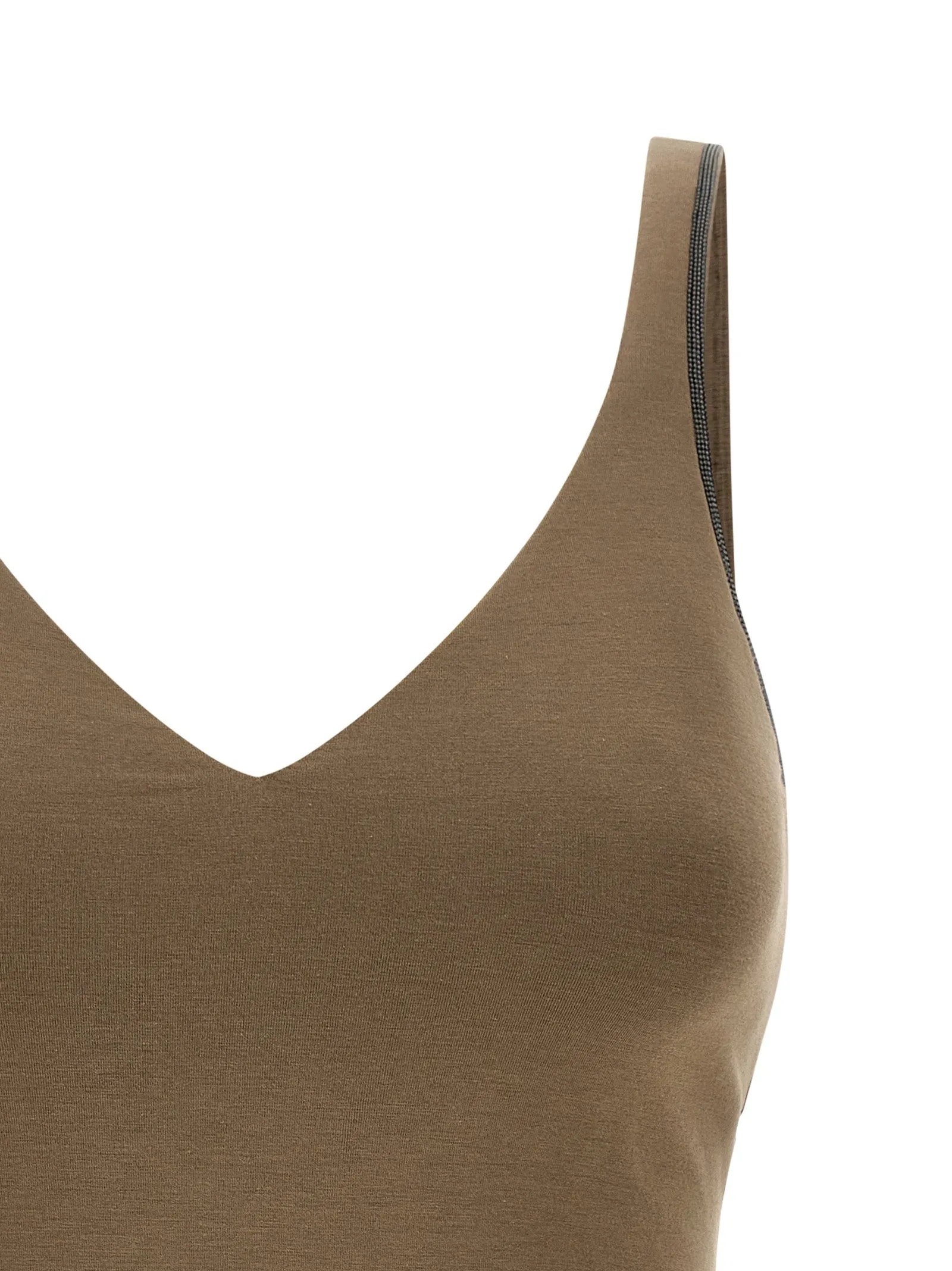 Shiny Straps Tops Beige sold by Wanan Luxury product image thumbnail 3