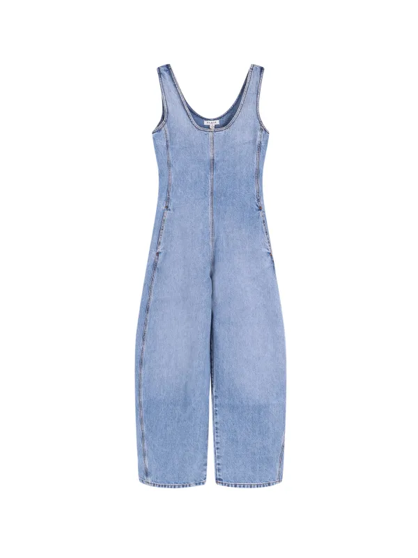 Round Denim Jumpsuit sold by Wanan Luxury
