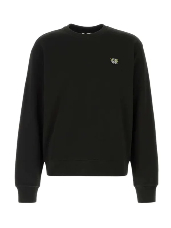 Black Cotton Sweatshirt sold by Wanan Luxury