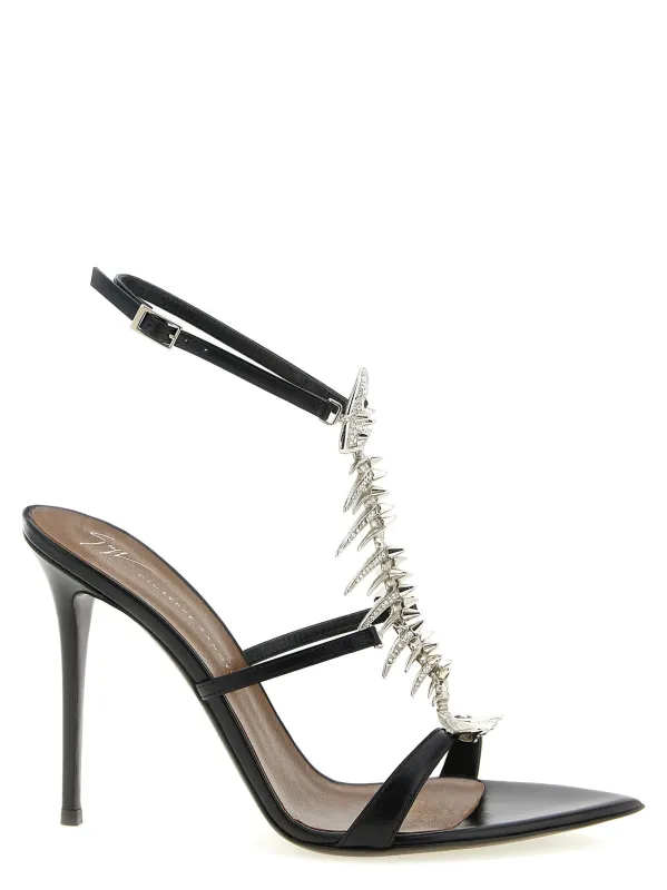 Slim 2.0 Sandals Black made by Giuseppe Zanotti