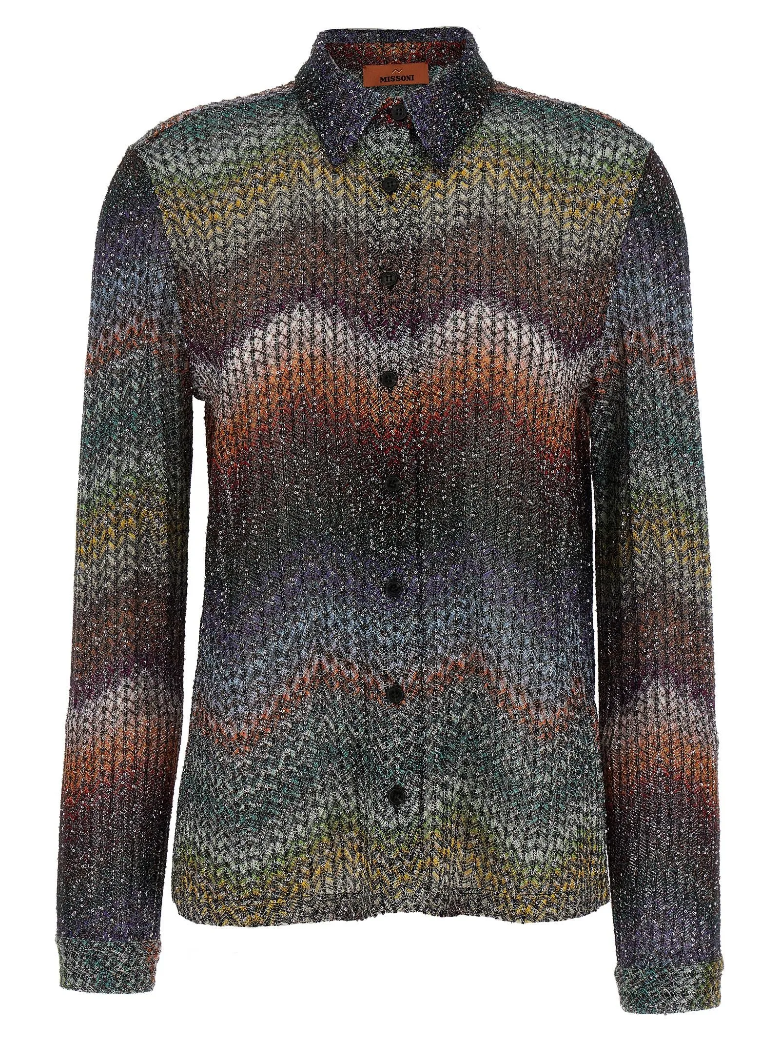 Sequin And Lamé Viscose Shirt Shirt And Blouse Multicolor sold by Wanan Luxury